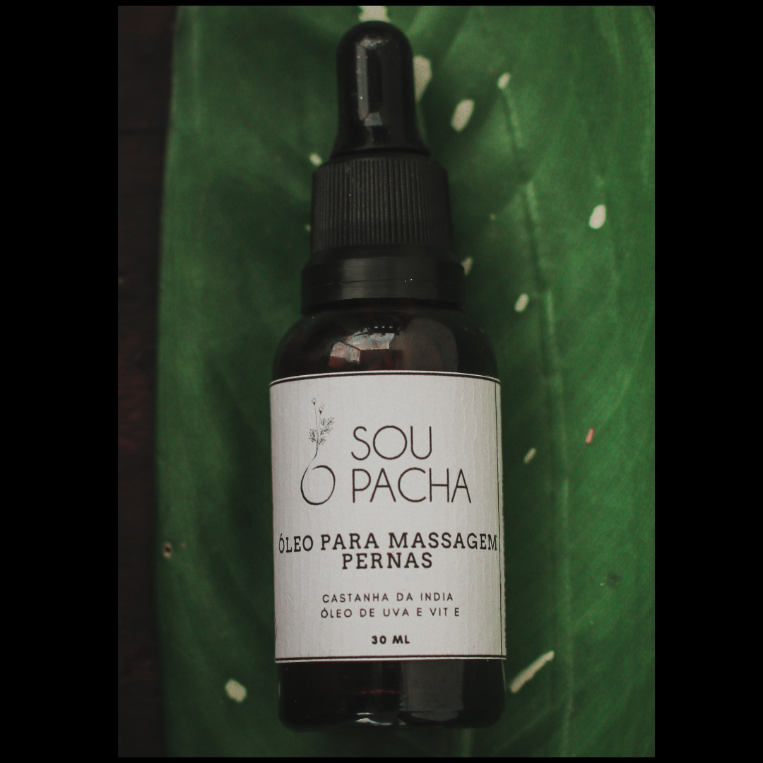 oleo massagem pernas cansadas